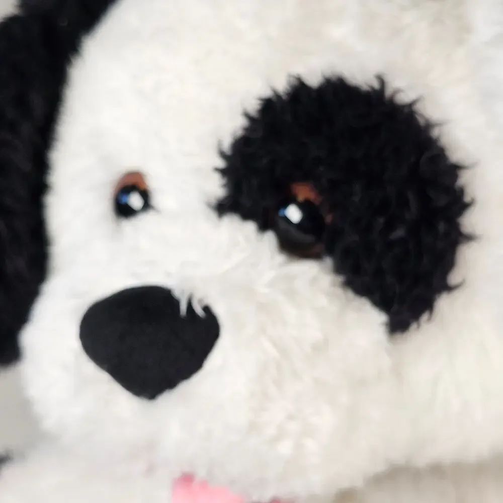 Build-A-Bear White Black Puppy Dog 17
